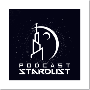 Podcast Stardust White Logo Posters and Art